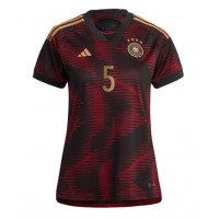 Echipament fotbal Germania Thilo Kehrer #5 Tricou Deplasare Mondial 2022 pentru femei maneca scurta